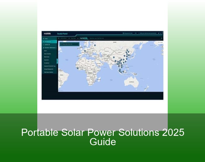 Portable Solar Power Solutions 2025 Guide
